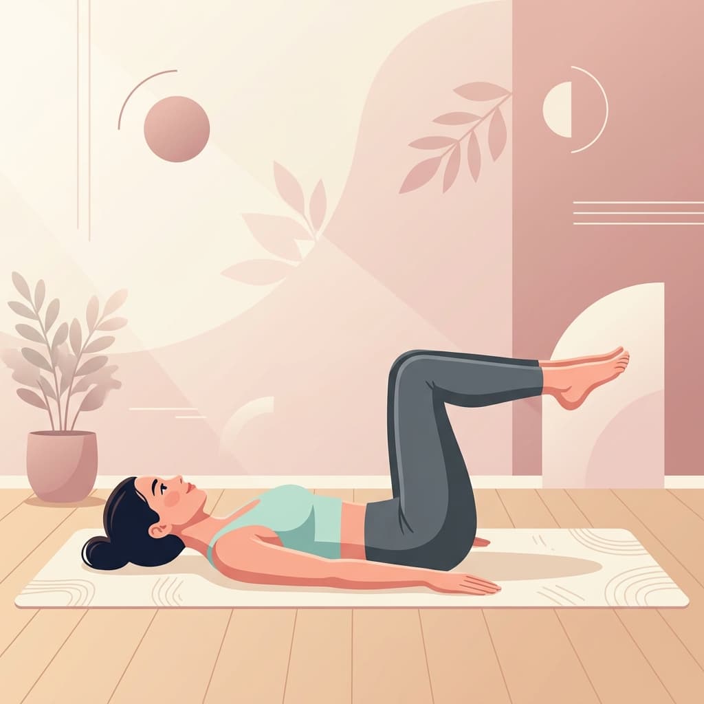Lying flat setup for Diastasis Recti screening