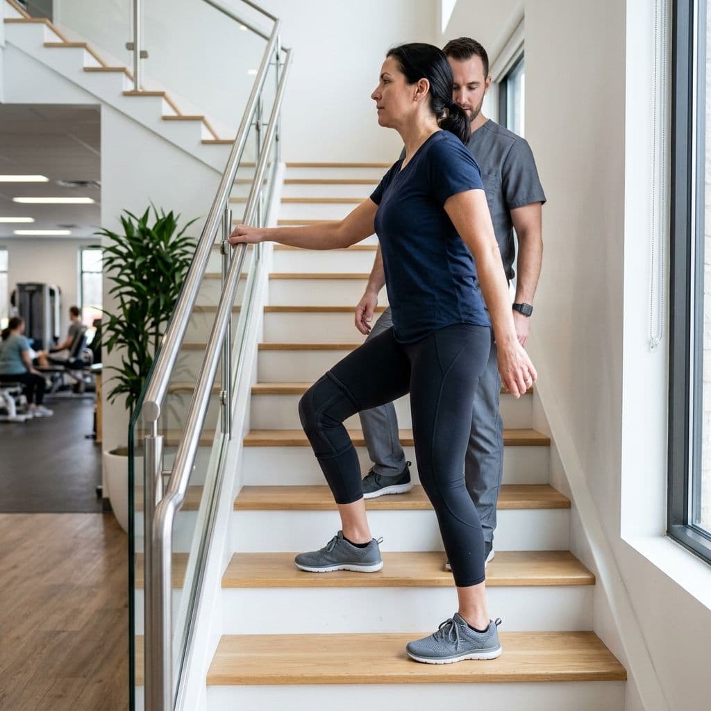 Knee Pain While Climbing Stairs: What It May Mean and How Physiotherapy Helps